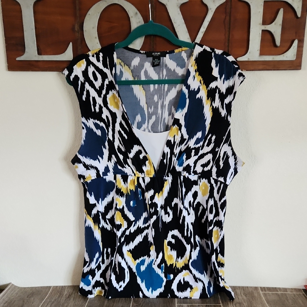 Women's Multicolor Sleeveless Top by Alfani - Size P/L